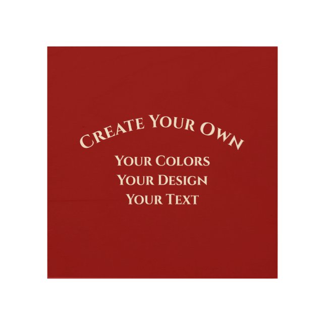 Create Your Own Wood Wall Art (Front)