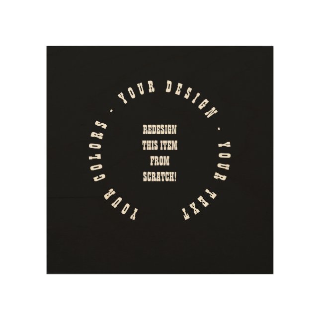 Create Your Own Wood Wall Art (Front)