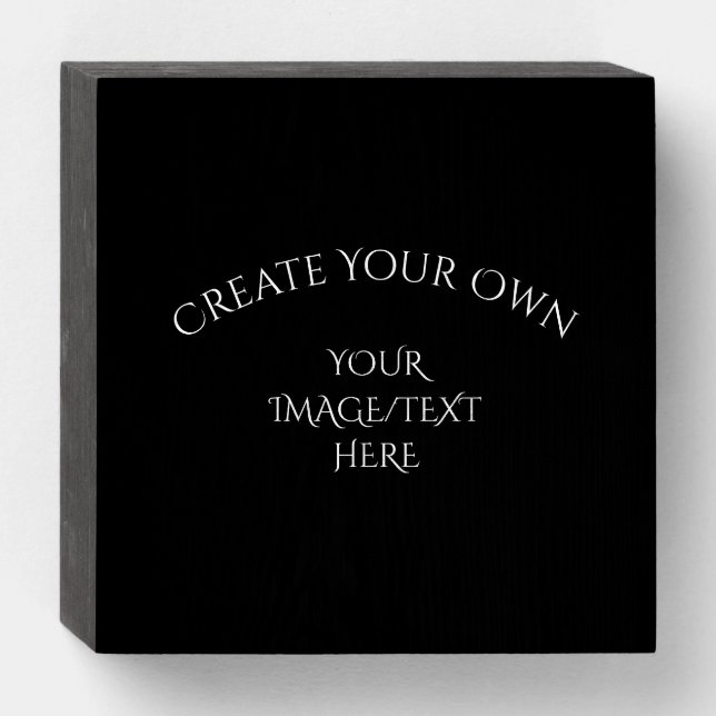 Create Your Own Wooden Box Sign (Front Horizontal)