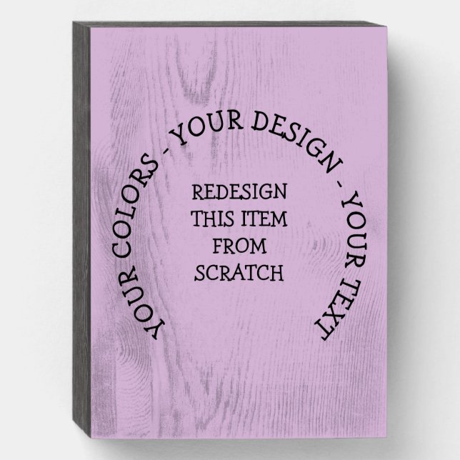 Create Your Own Wooden Box Sign (Front Vertical)