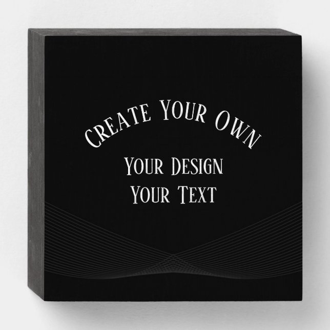 Create Your Own Wooden Box Sign (Front Horizontal)