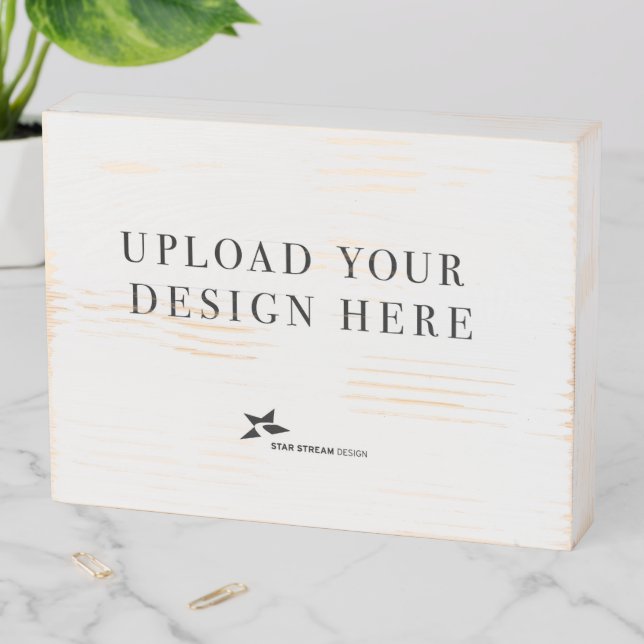 Create your own wooden box sign (In Situ Horizontal)