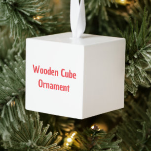 Create Your Own Wooden Cube Ornament