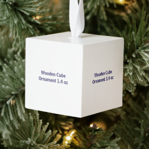 Create Your Own Wooden Cube Ornament