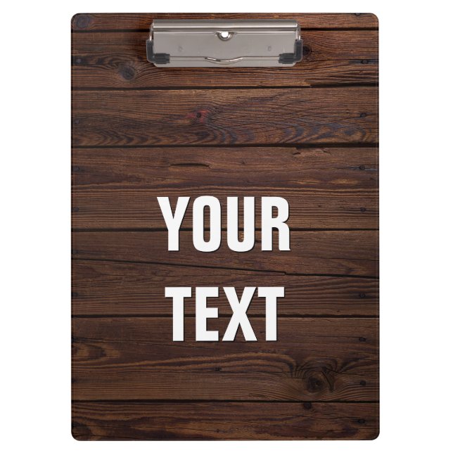 Create Your Own Wooden Floor Look Clipboard (Front)