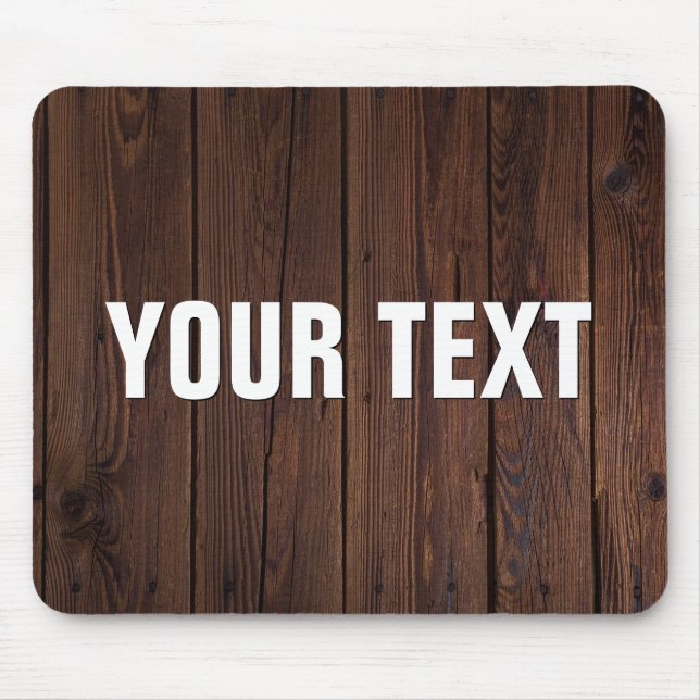 Create Your Own Wooden Floor Look Mouse Pad (Front)