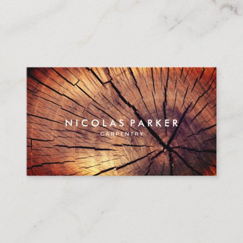 Create Your Own Wooden Log Business Card