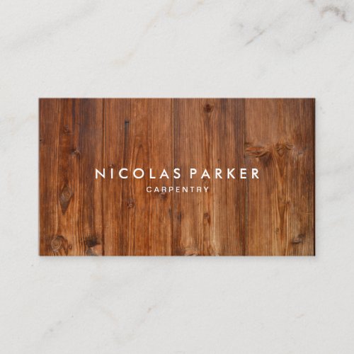 Create Your Own Wooden Wall 3 Business Card