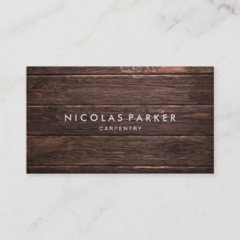 Create Your Own Wooden Wall Business Card by JC_Business_Cards at Zazzle