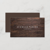 Create Your Own Wooden Wall Business Card (Front/Back)