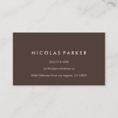 Create Your Own Wooden Wall Business Card (Back)