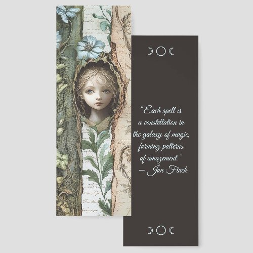 Create Your Own Woodland Tree Nymph Young Dryad Bookmarks