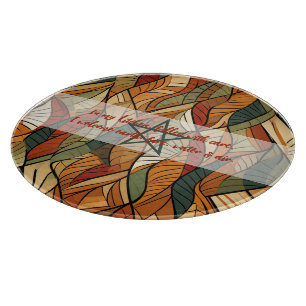 Create Your Own Woven Leaves Autumn Cutting Board