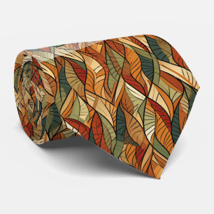 Create Your Own Woven Leaves Autumn Neck Tie