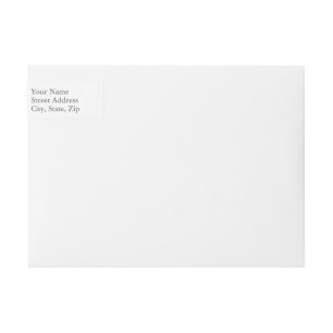 Create Your Own Wraparound Address Label