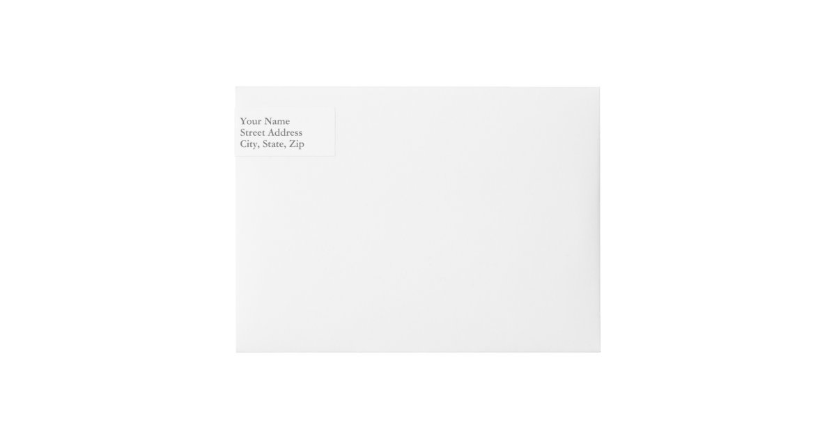 Create Your Own Wraparound Address Label | Zazzle