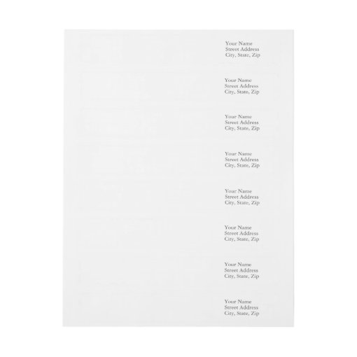 Create Your Own Wraparound Return Address Labels Zazzle