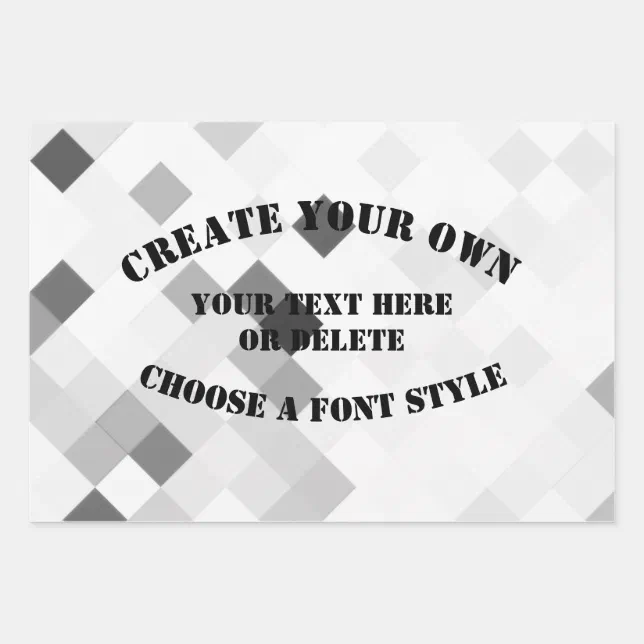 Create Your Own Wrapping Paper Sheets Zazzle