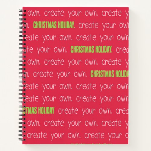 Create Your Own Writing Hardcover Notebook