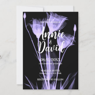 Create Your Own X-Ray Flower Trio Wedding Invitation