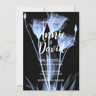 Create Your Own X-Ray Flower Trio Wedding Invitation