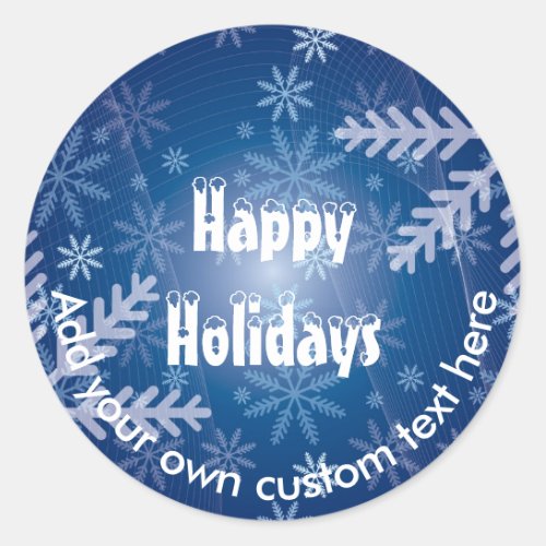 Create your own Xmas holiday Classic Round Sticker