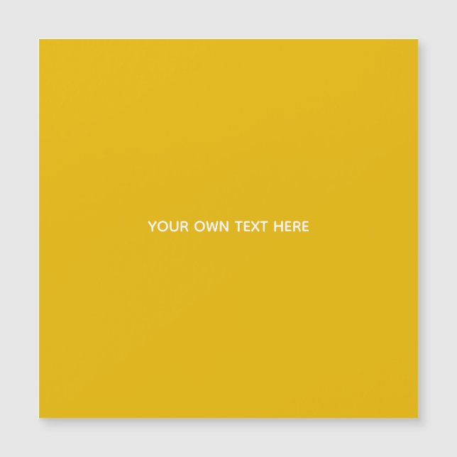 Create Your Own Yellow Custom Design (Front)