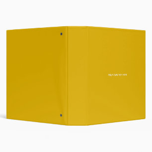Create Your Own Yellow Custom Design 3 Ring Binder