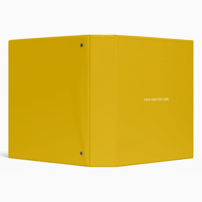 Create Your Own Yellow Custom Design 3 Ring Binder (Background)