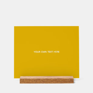Create Your Own Yellow Custom Design Acrylic Sign