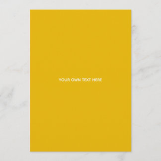 Create Your Own Yellow Custom Design Advice Card