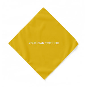 Create Your Own Yellow Custom Design Bandana