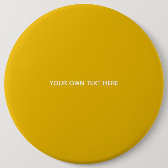 Create Your Own Yellow Custom Design Button (Front)