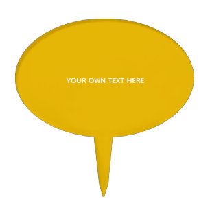 Create Your Own Yellow Custom Design Cake Topper