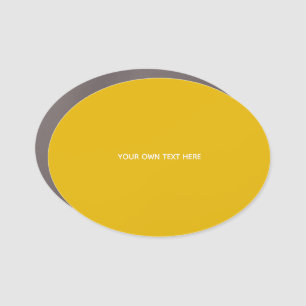 Create Your Own Yellow Custom Design Car Magnet