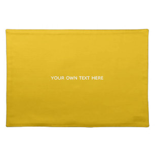 Create Your Own Yellow Custom Design Cloth Placemat