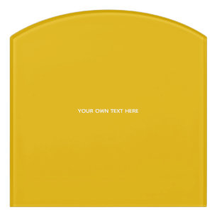 Create Your Own Yellow Custom Design Door Sign