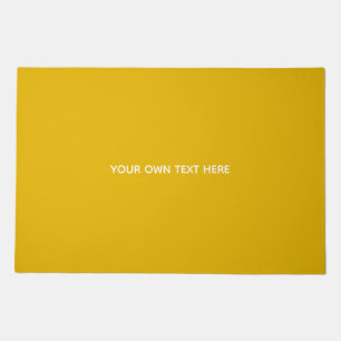 Create Your Own Yellow Custom Design Doormat