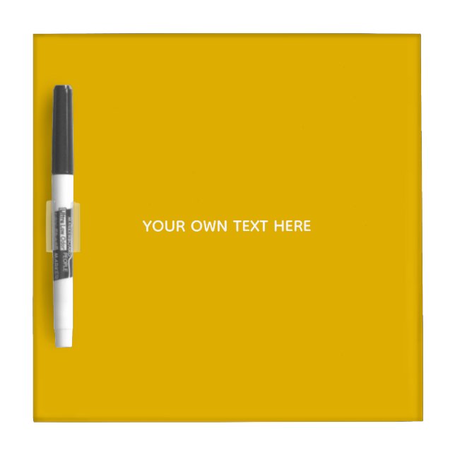 Create Your Own Yellow Custom Design Dry Erase Board (Front)