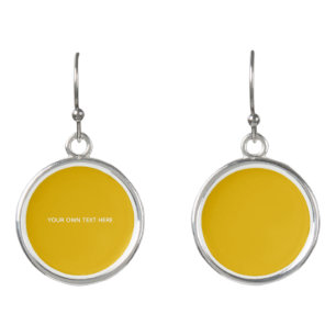 Create Your Own Yellow Custom Design Earrings