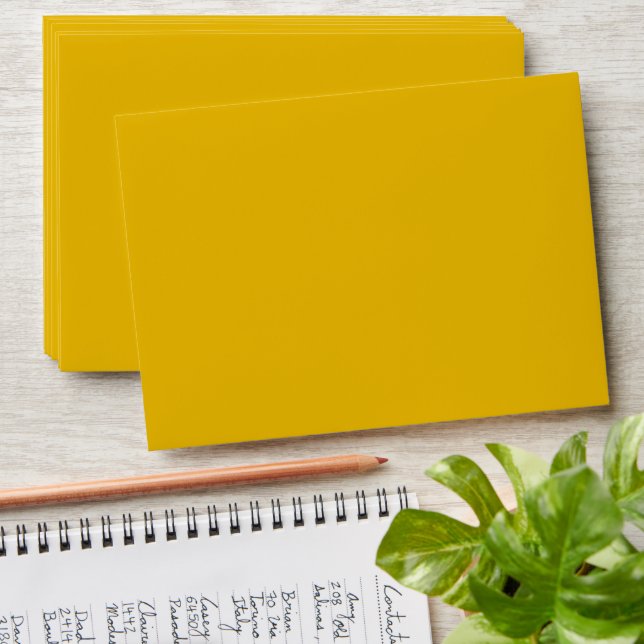 Create Your Own Yellow Custom Design Envelope (Stacked)