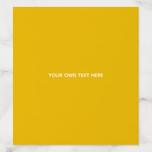 Create Your Own Yellow Custom Design Envelope Liner