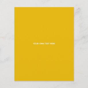 Create Your Own Yellow Custom Design Flyer