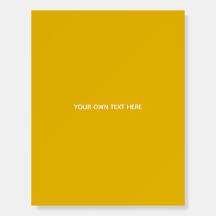 Create Your Own Yellow Custom Design Foam Board