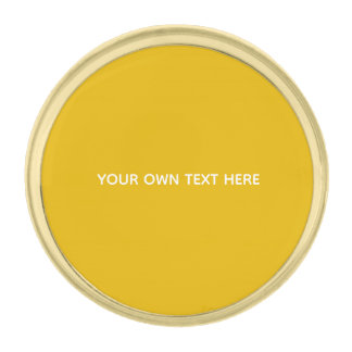 Create Your Own Yellow Custom Design Gold Finish Lapel Pin