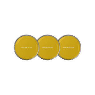 Create Your Own Yellow Custom Design Golf Ball Marker