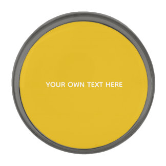 Create Your Own Yellow Custom Design Gunmetal Finish Lapel Pin