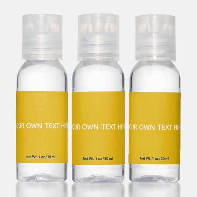 Create Your Own Yellow Custom Design Hand Sanitizer (Set)