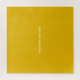 Create Your Own Yellow Custom Design Jigsaw Puzzle