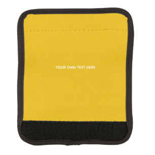 Create Your Own Yellow Custom Design Luggage Handle Wrap